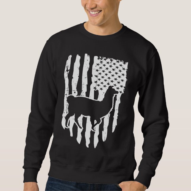Moletom American Flag Llama (Frente)