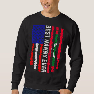 Moletom American Flag Maldivas Sinalizador Melhor Nanny Ev