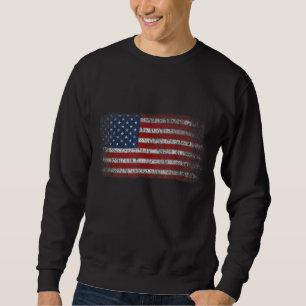 Moletom American Flag Men 4° de julho Vintage USA Fl