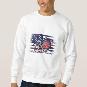Moletom American Football Fan Jersey Shirt USA Flag