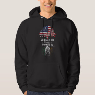 Moletom American Groots Irish Family Tree Usa Flag Ir
