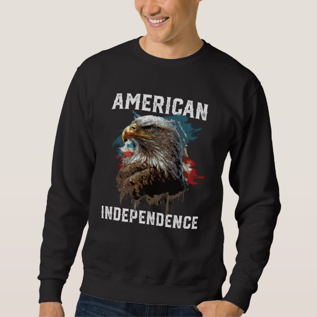 Moletom American Independence American Bald Eagle 4th of J (Frente)