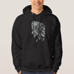 Moletom American Motorcycle Skull Native Indian Eagle Chie