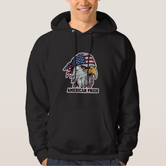 Moletom "American Pride Patriotic Eagle Hoodie - US Flag 