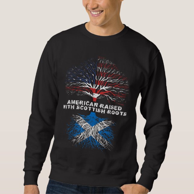 Moletom American Raising com Scottish Roots Scotland (Frente)