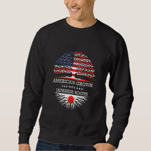 Moletom Americano Cresceu Com Bandeira Japonesa