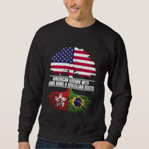 Moletom Americano cresceu com bandeira Patrimônio Hong Kon