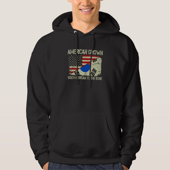 Moletom Americano Cresceu Sul-Coreano Para O Osso Sul-K (Frente)