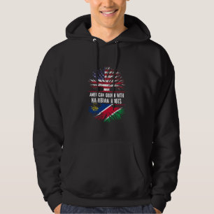 Moletom Americano crescido com nanibian Roots USA Flag Nam