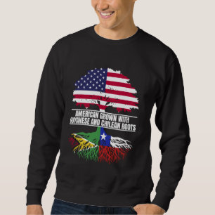 Moletom Americano crescido com Patrimônio da Bandeira Guia
