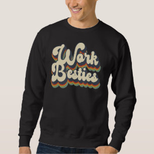 Moletom Amigos de Trabalho Besties de Trabalho Corresponde