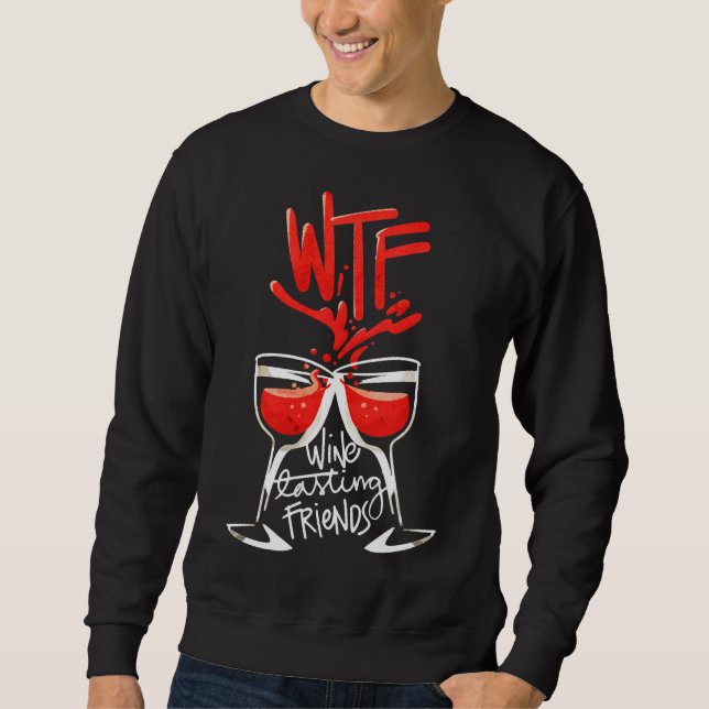 Moletom Amigos do Provando de Vinho do Wtf 26 (Frente)