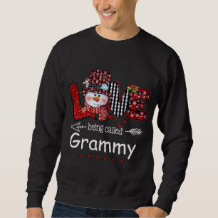 Moletom Amor chamado Grammy Snowman Christmas Pla