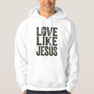 Moletom Amor Como Jesus Design de Tipografia Cristã_1