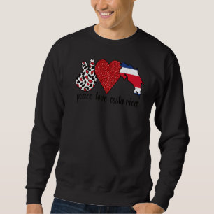 Moletom Amor Costa Rica Orgulha Costa Rica Bandeira Costa 