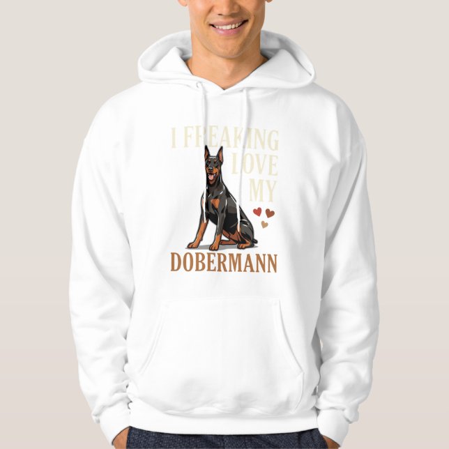Moletom Amor Dobermann Amante de Cachorro (Frente)