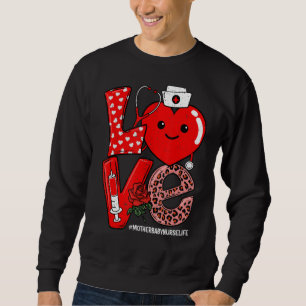 Moletom Amor Estetoscópio Cardíaco Mãe Enfermeira Bebê Val