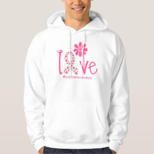 Moletom AMOR Girassol Rosa Fita Rosa Fita Cancer de Mama A