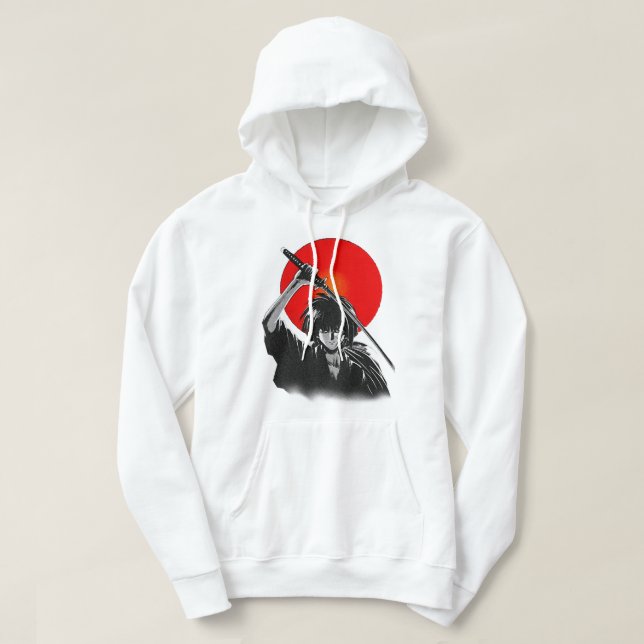 Moletom Amor Homem Engraçado Anime Samurai Japonês Champlo (Frente do Design)