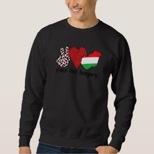 Moletom Amor Hungria Orgulhosa Bandeira Húngara Raízes Hún