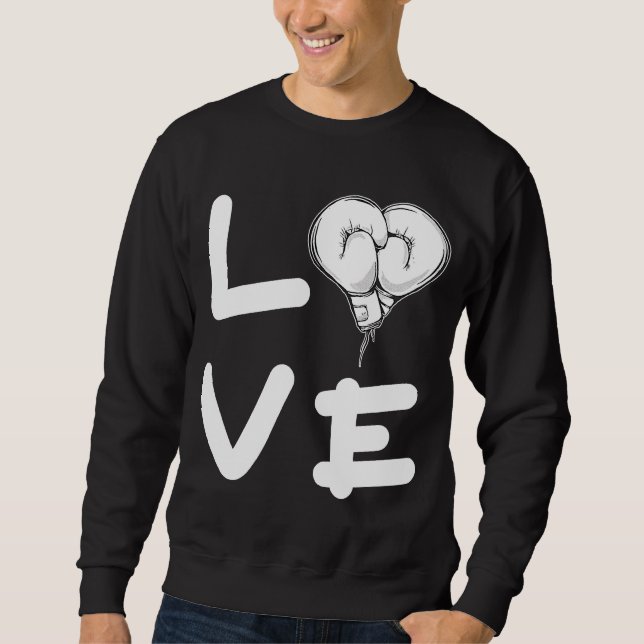 Moletom Amor Luvas de Boxing Boxando Fighter Punch (Frente)