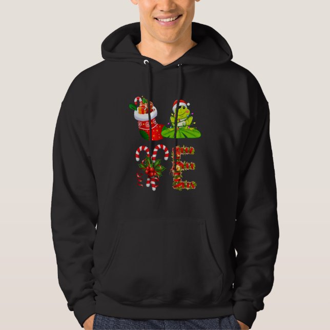 Moletom Amor Natal Sapo Luz Papai Noel Natal (Frente)