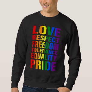 Moletom Amor Respeita Tolerância Orgulho de Igualdade de L