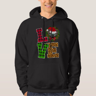 Moletom Amor Sphynx Cat Santa Hat Leopard Engraçado Natal