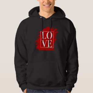 MOLETOM AMOR TIPOGRAFIA BRANCA ARTE VERMELHA