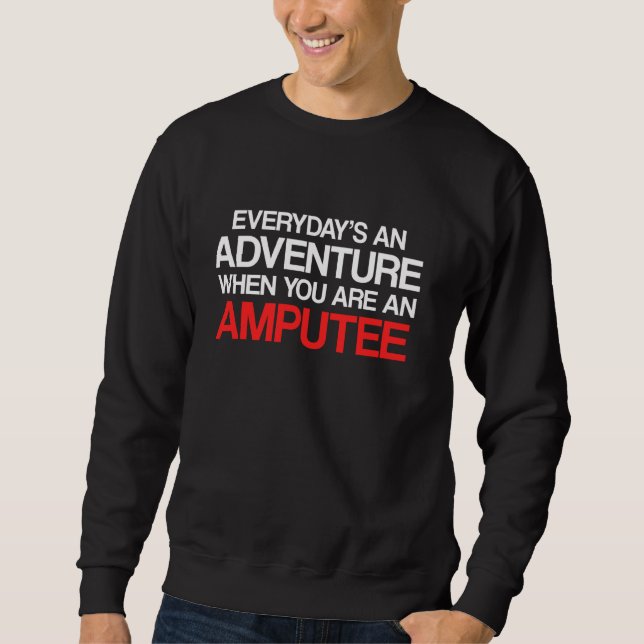 Moletom Amputee Humor Adventure Bram Engraçado Recuperação (Frente)