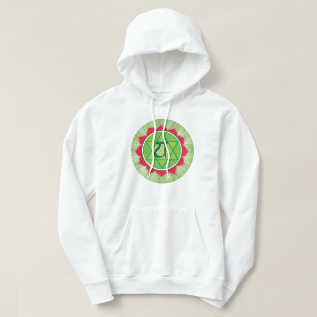 Moletom Anahata coração chakra hoodie (Frente do Design)