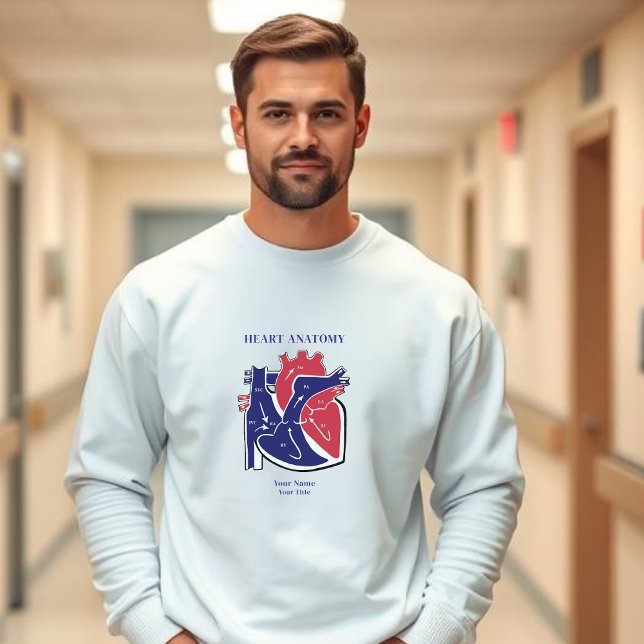Moletom Anatomia cardíaca (Heart Anatomy Personalized Sweatshirt)