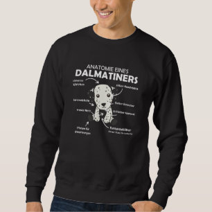 Moletom Anatomia De Um Cachorro Dalmático Doce Engraçado