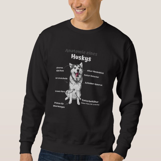 Moletom Anatomia De Um Cachorro Rouco Cute Engraçado Cacho (Frente)