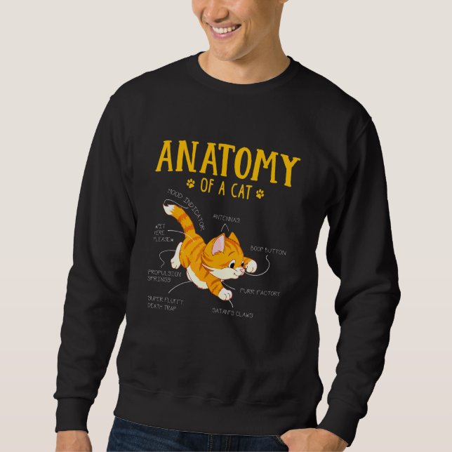 Moletom Anatomia De Um Pet De Gato (Frente)