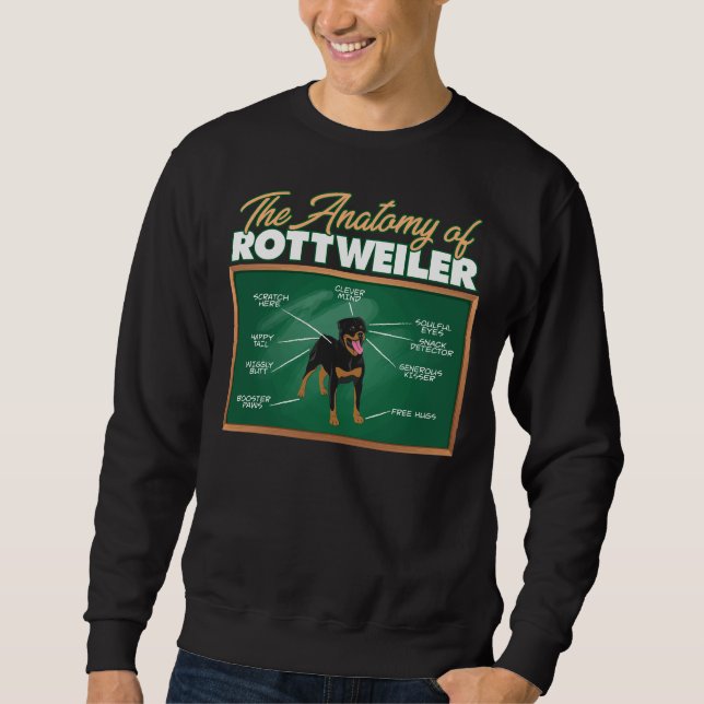 Moletom Anatomia de um Rottweiler I Rottweiler (Frente)