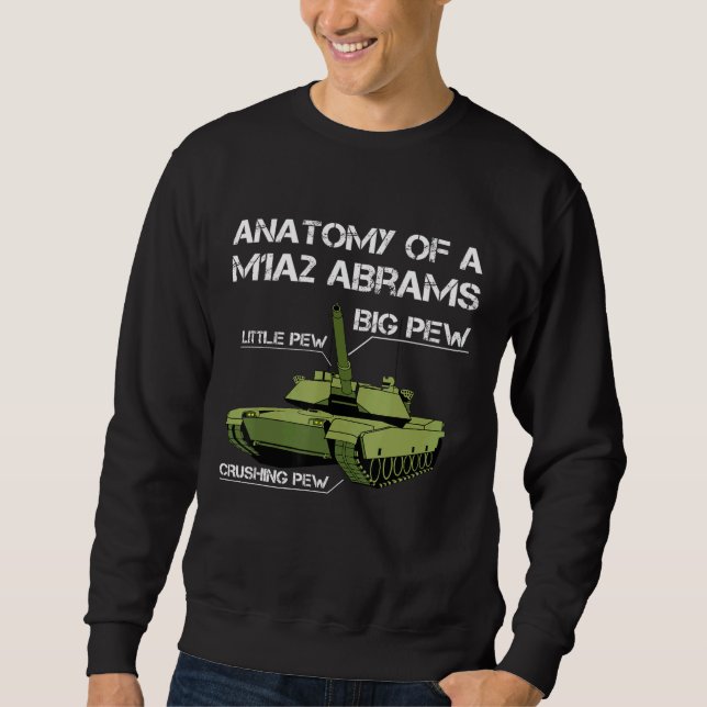 Moletom Anatomia De Um Tanque De Pai De Tanque M1a2 (Frente)