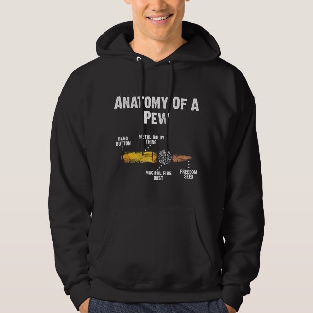 Moletom Anatomia de uma Arma de Fogo Presente para Amantes (Frente)