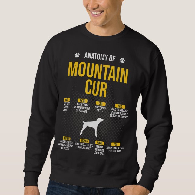 Moletom Anatomia Do Cachorro Cur De Montanha (Frente)