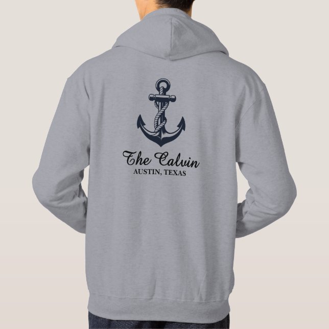 Moletom Anchor and Line Boat Name (Verso)