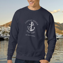 Âncora Náutica do Capitão Personalizada Nome do Ba