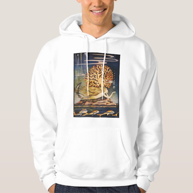 Moletom Andersen: Desenho pequeno da sereia (Frente)