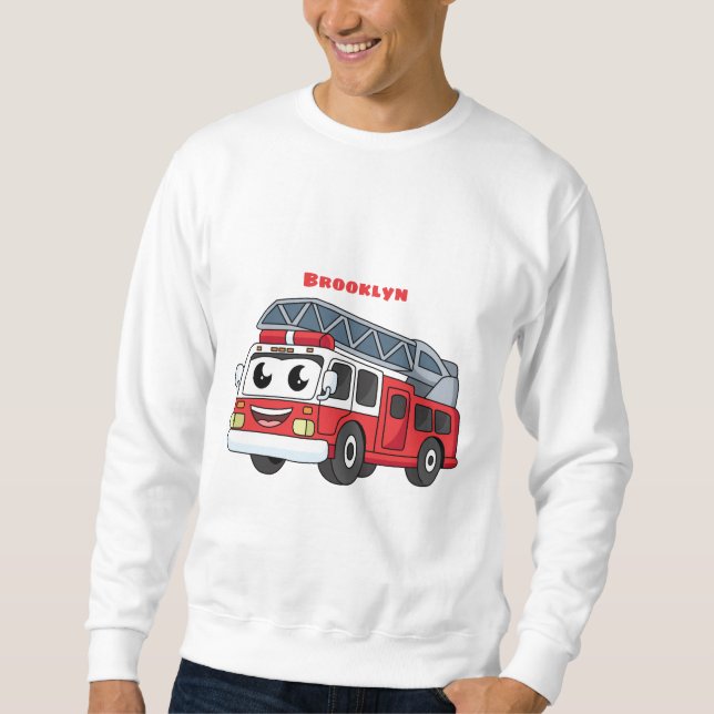 Moletom Animação de bombeiros felizes (Frente)