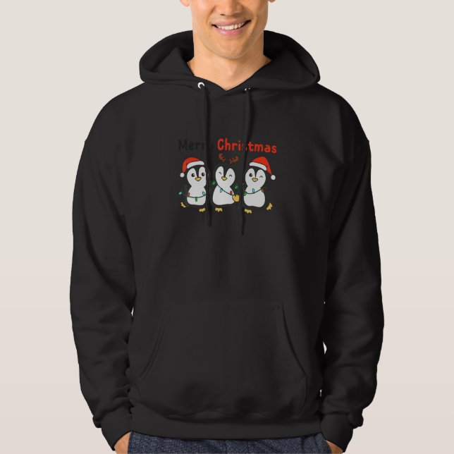 Moletom Animais de Natal Pinguim Pinguins Fofos (Frente)