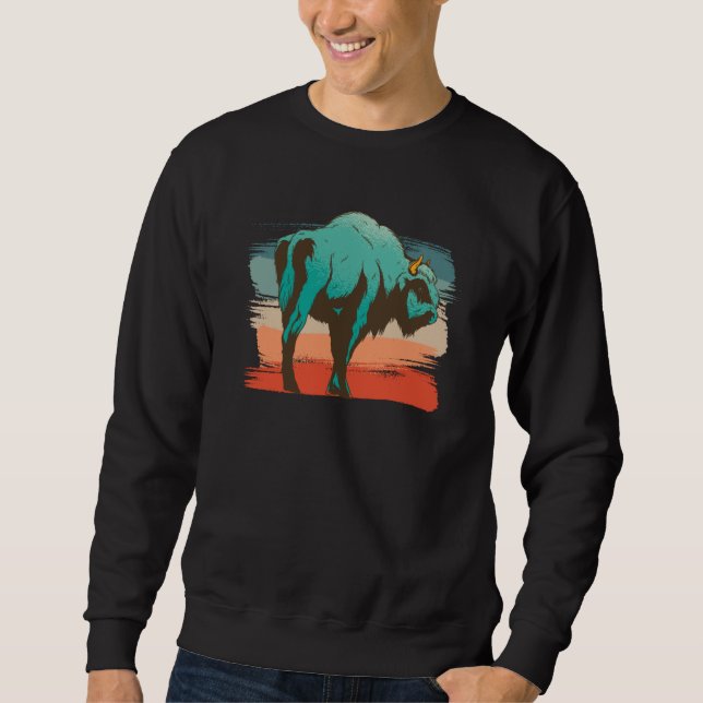 Moletom Animal Bison Illustration (Frente)