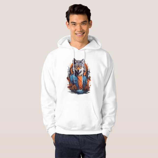 Moletom Animal Lobo Selvagem (Frente Completa)