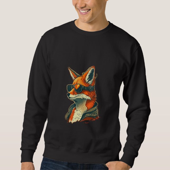 Moletom Animals Graphic  Fox Wearing Sunglasses 5 (Frente)