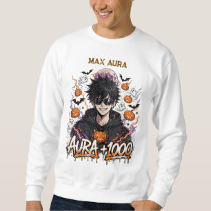Moletom Anime engraçado de Halloween Garoto Aura Plus 1000
