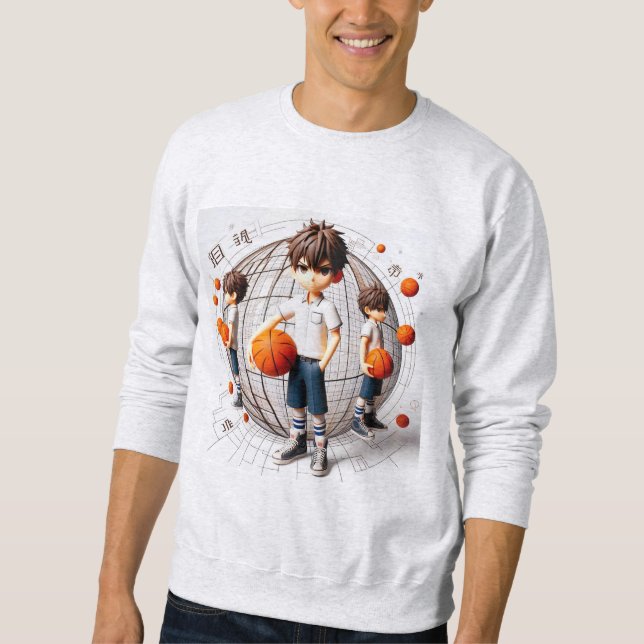 Moletom Anime Hoop Star - Docinho de Basquete 3D (Frente)