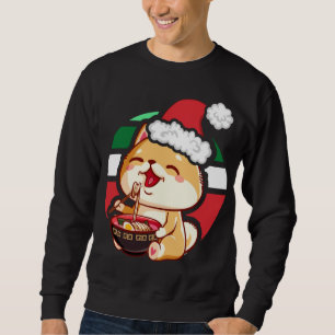 Moletom Anime Kawaii Cachorro Shiba Inu Comendo Ramen Chri